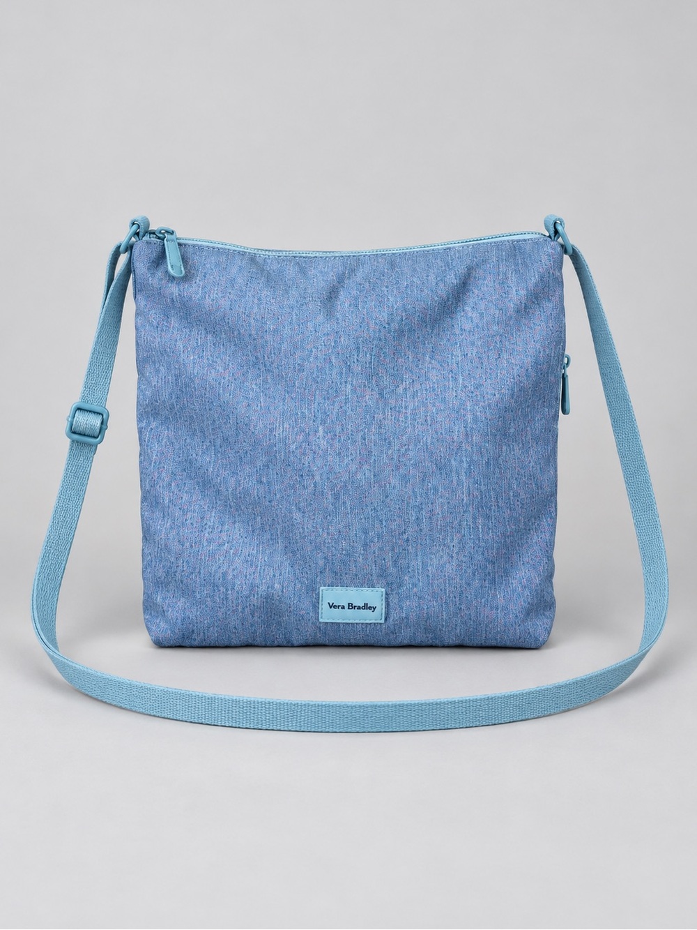Vera Bradley Powder Blue Crossbody Bag Purse Minimalist Beachy Coastal